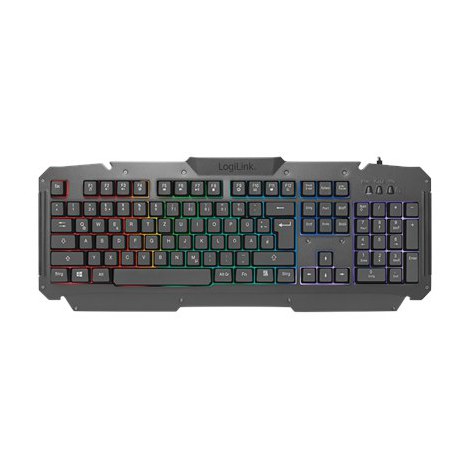 Logilink | Metal | Gaming-Set, keyboard, mouse and mouspad | ID0185 | Keyboard, Mouse and Pad Set | Wired | Mouse included | DE - 2